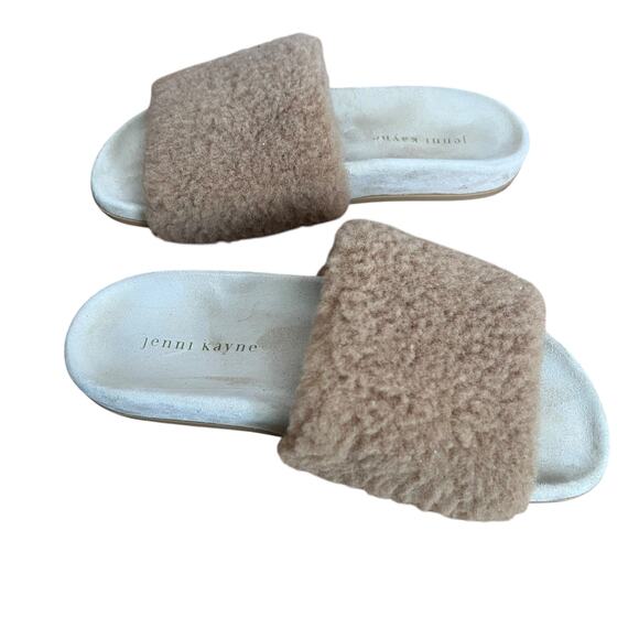 Jenni Kayne Shearling Slides On Sandals Size 7 - Picture 7 of 15